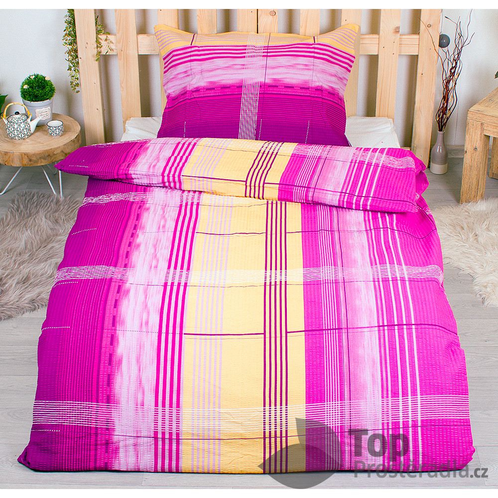 TOP Krepové povlečení Deluxe 140x200+70x90 - Medina