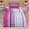 Krepové povlečení Deluxe 140x200+70x90 Purple spin