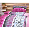 Krepové povlečení Deluxe 140x200+70x90 Purple spin