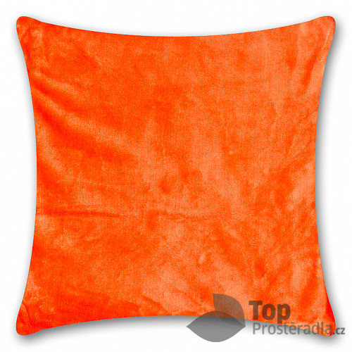 Povlak na polštářek mikroflanel 40x40 Oranžový