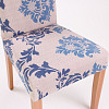 Univerzální elastický potah na židli s potiskem - Květinové ornamenty