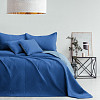 Dekorační přehoz na postel SOFTA 240x260 - Tmavě modrá/světle modrá