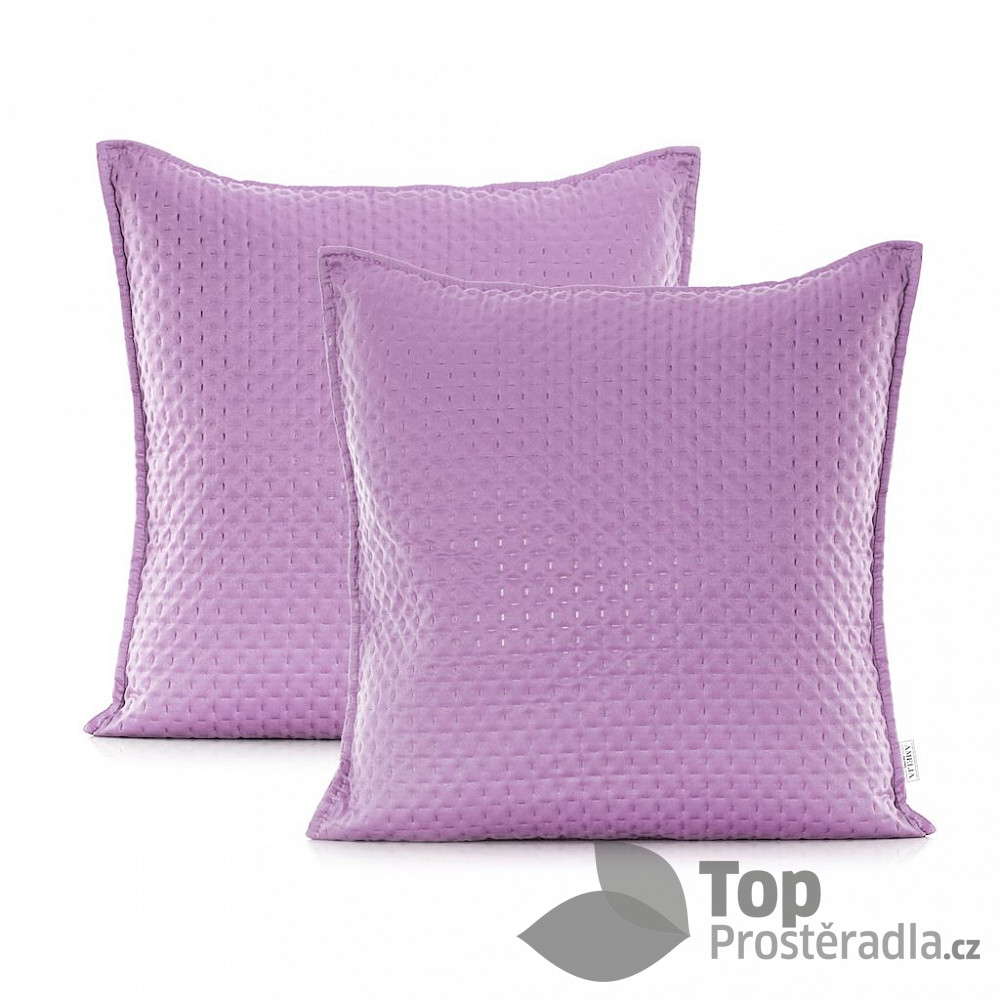 TOP Povlak na polštářek CARMEN 45x45 saténový 1 ks - Lila
