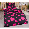 Povlečení DeLuxe 140x200+70x90 Srdce
