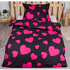 Povlečení DeLuxe 140x200+70x90 Srdce