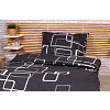 Povlečení DeLuxe 140x200+70x90 Černobílé kostky