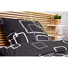 Povlečení DeLuxe 140x200+70x90 Černobílé kostky