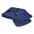 Přehoz na postel s povlaky na polštářky 220x240 + 2x 40x40 Tmavě modrá