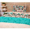 Polybavlněné povlečení DeLuxe  140x200+70x90 Circles