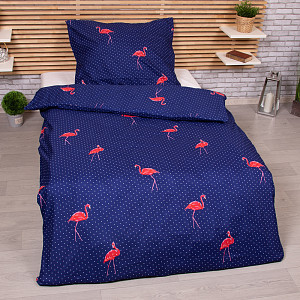 Microtop povlečení 140x200+70x90 - Plameňáci