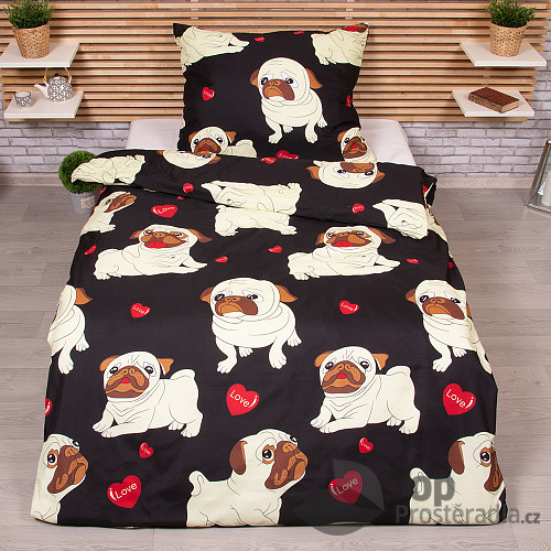 Microtop povlečení 140x200+70x90 Bulldogs