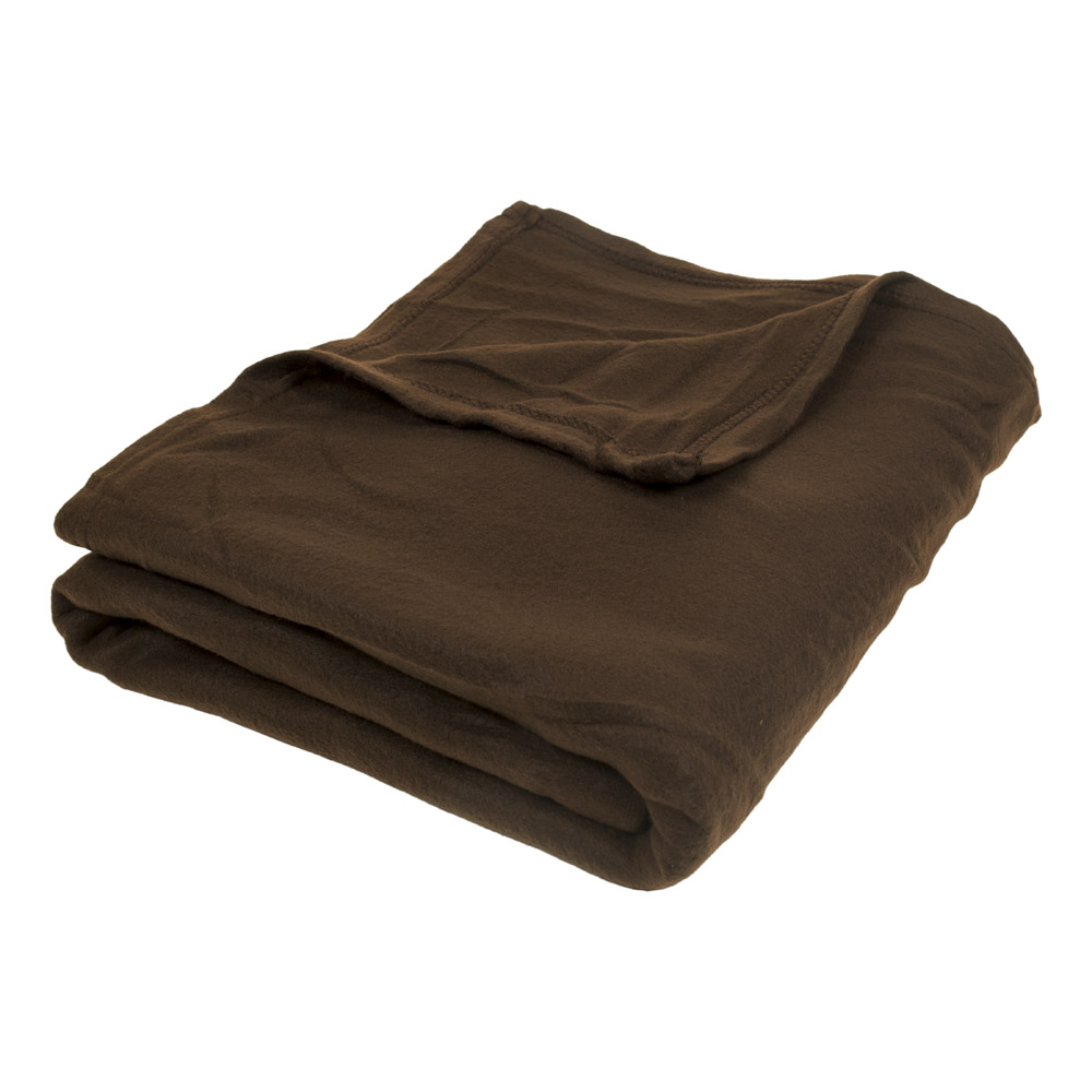 TP Fleecová deka Old English 150x200 Tmavě hnědá