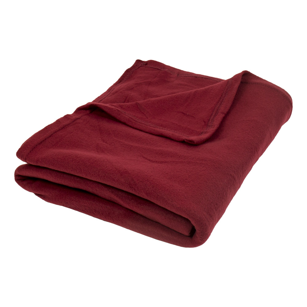 TP Fleecová deka Old English 150x200 Vínová