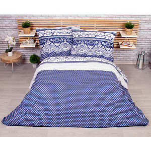 Francouzské povlečení 220x200+2x70x90 Canzone blue