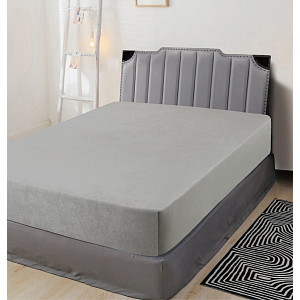 Mikroflanel prostěradlo 90x200 Elegance - Světle šedá
