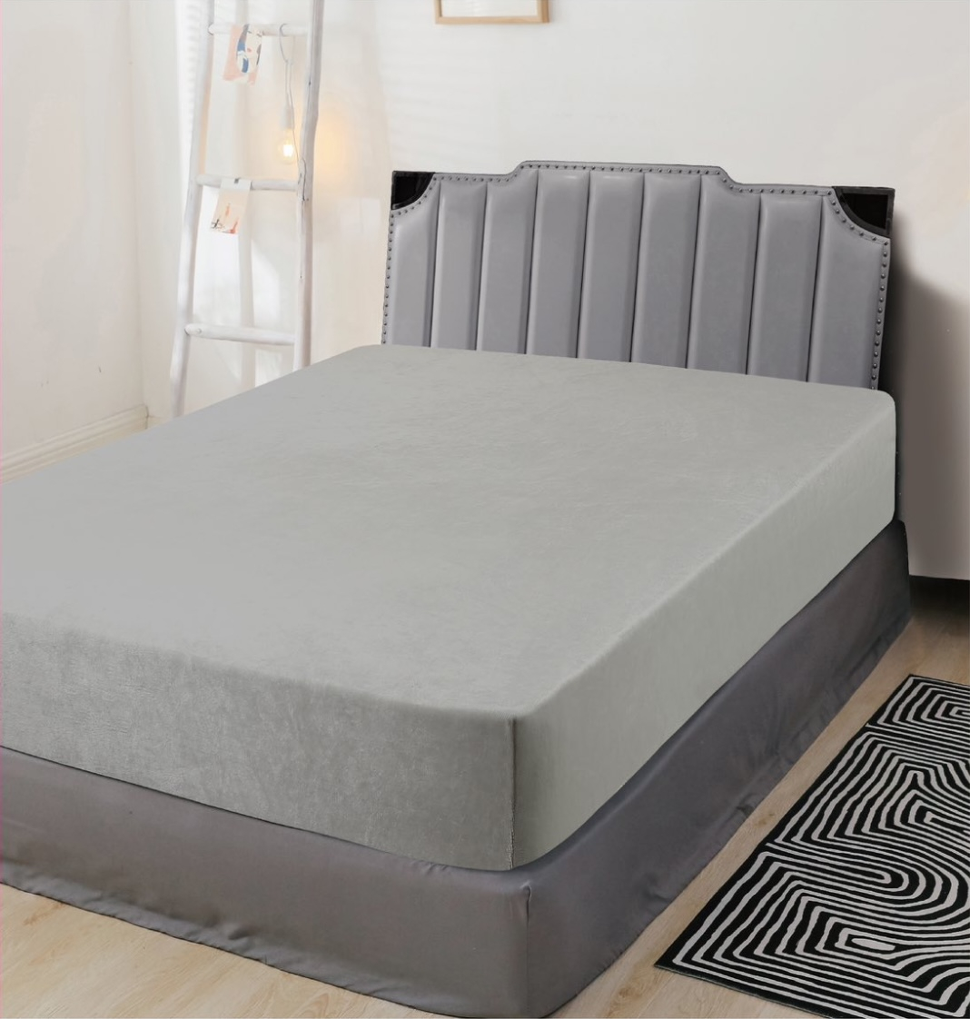 Fotografie TP Mikroplyšové prostěradlo 180x200 Elegance - Světle šedá