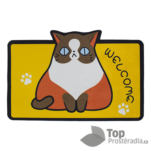 Podlahová předložka WELCOME 40x60 Kočka Welcome