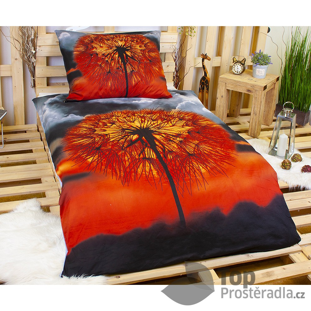 3D povlečení 140x200 + 70x90 - Pampeliška