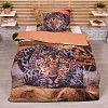 3D povlečení 140x200+70x90 Leopard