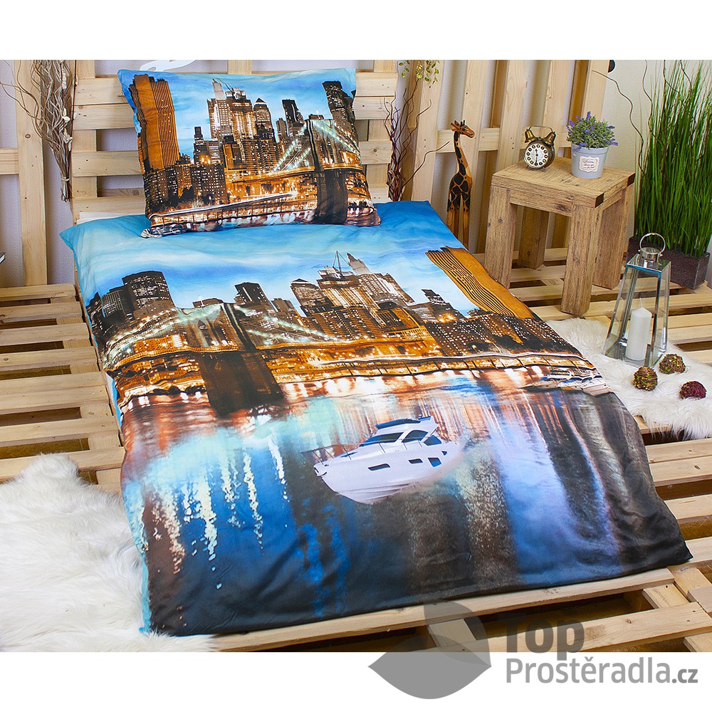 3D povlečení 140x200 + 70x90 - New York