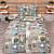 Krepové povlečení STANDARD 140x200+70x90 Romantika tyrkys
