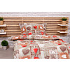 Krepové povlečení STANDARD 140x200+70x90 Romantika červená
