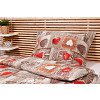 Krepové povlečení STANDARD 140x200+70x90 Romantika červená