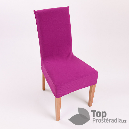Univerzální potah na židli jednobarevný - Růžová 2ks