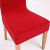 Univerzální potah na židli jednobarevný - Červená 2ks