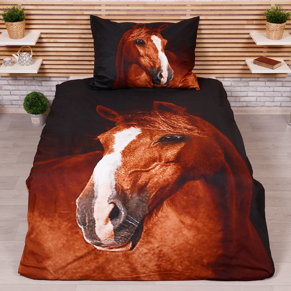 TP 3D povlečení 140x200+70x90 - Kůň