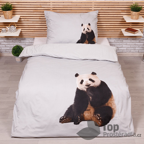 3D povlečení 140x200+70x90 Panda