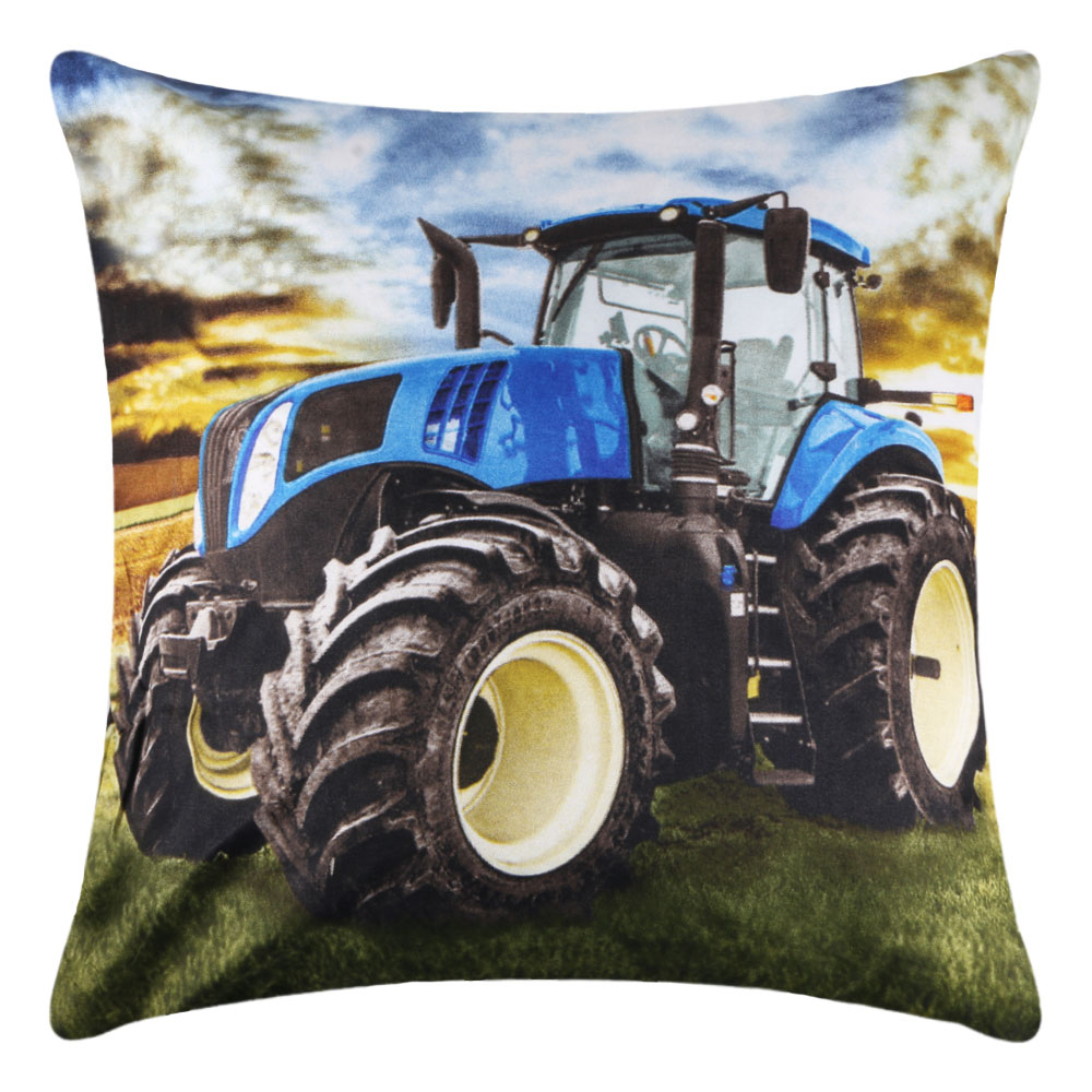 Fotografie TP 3D povlak 45x45 - Traktor modrý