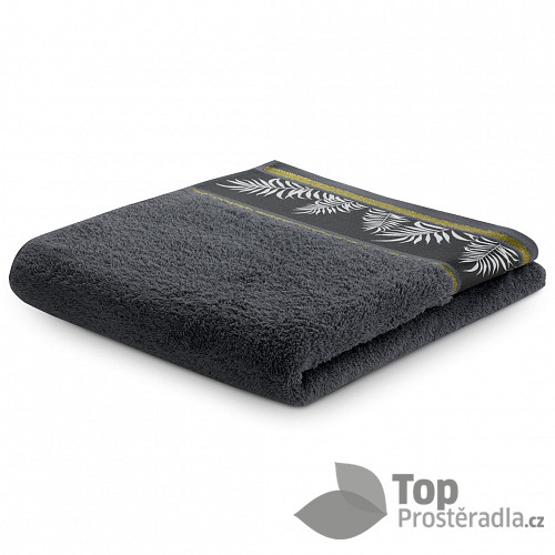 Luxusní froté ručník PAVOS 50x90 - Tmavě šedý