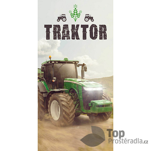 Osuška 70x140 - Traktor green