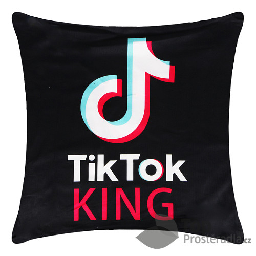 Povlak na polštářek s moderním vzorem TikTok 45x45 - TikTok KING