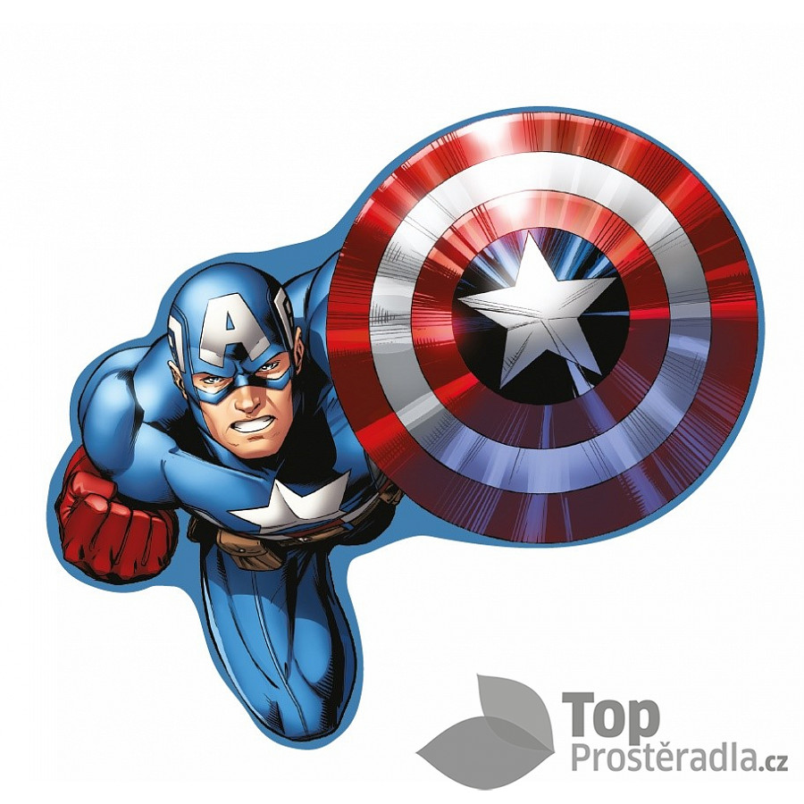 TOP Tvarovaný polštářek - Captain America