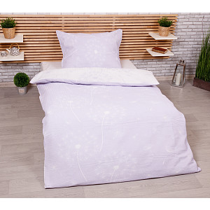 Krepové povlečení Deluxe 140x200+70x90 Pampelišky chmýří