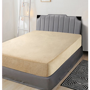 Mikroflanel prostěradlo 90x200 Elegance - Světle Béžová