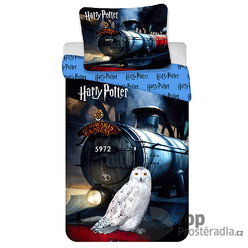 Bavlněné povlečení 140x200+70x90 Harry Potter Hogwarts Express