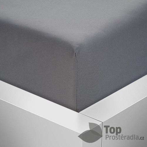 Microtop prostěradlo Comfort 180x200 - Tmavě šedá