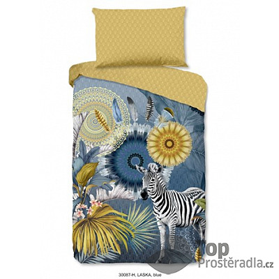 TP Povlečení bavlněný satén HIP DeLuxe 140x200+70x90 Laska