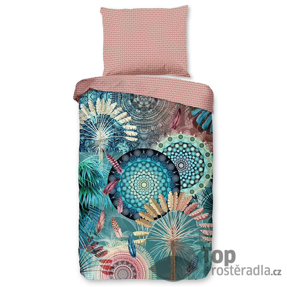 TP Povlečení bavlněný satén HIP DeLuxe 140x200+70x90 Kanya