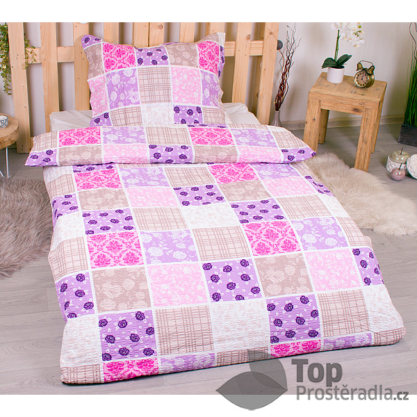 TP Prodloužené bavlněné povlečení 140x220+70x90 2