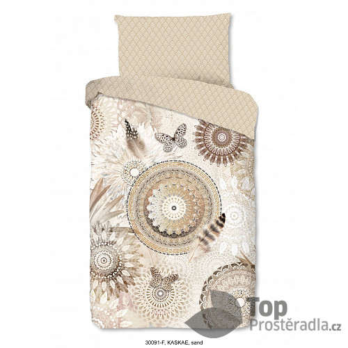 Flanelové povlečení HIP DeLuxe 140x200+70x90 Kaskae