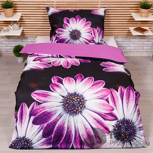 3D povlečení 140x200+70x90 Violet