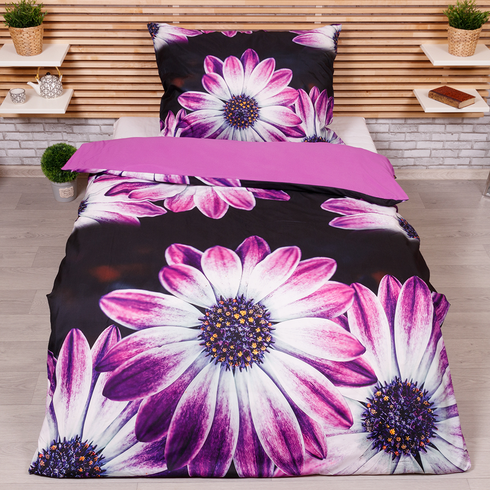 TP 3D povlečení 140x200+70x90 - Violet