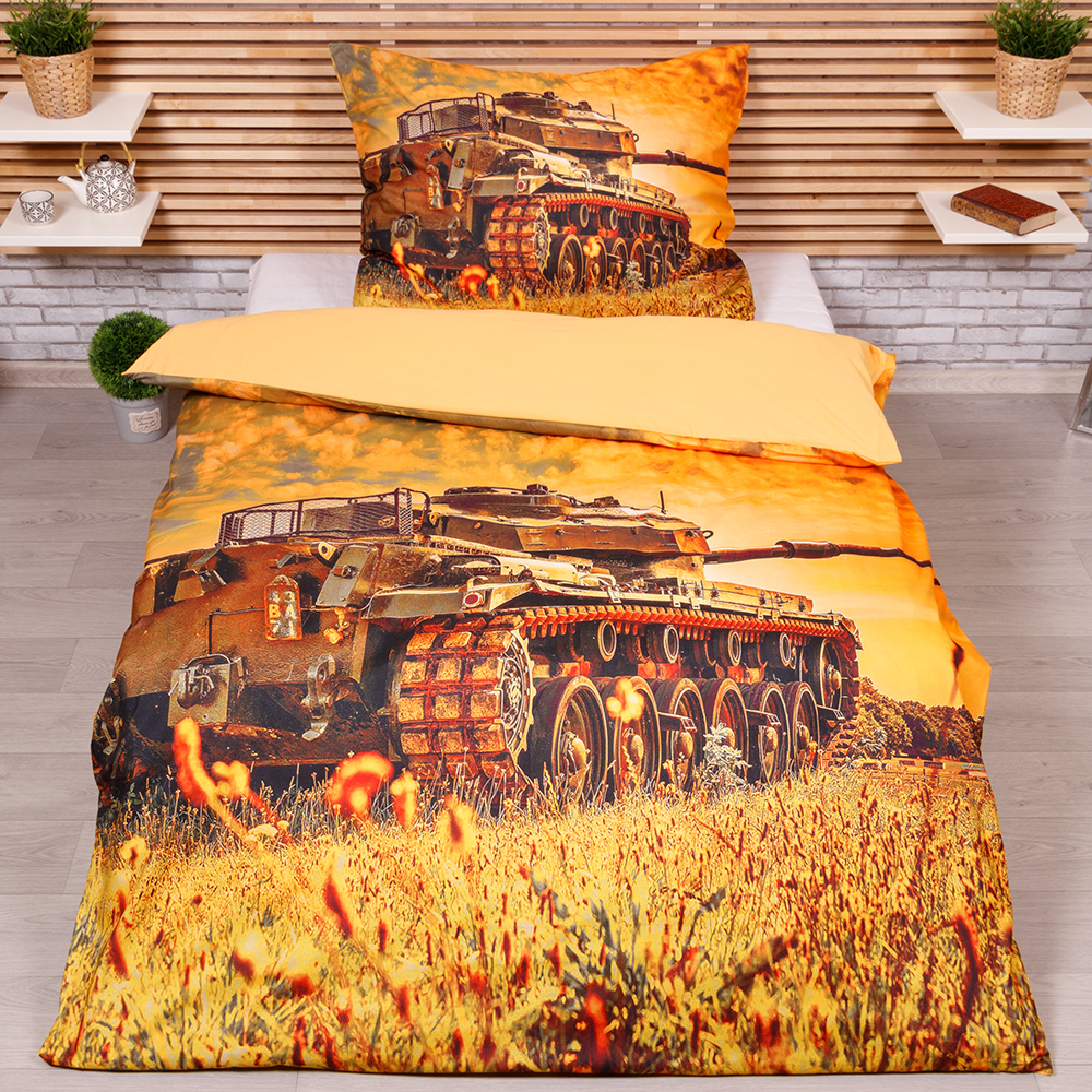 TP 3D povlečení 140x200+70x90 - Tank