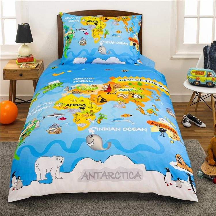 TP Microtop povlečení 140x200+70x90 Svět