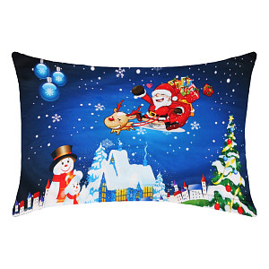 Povlak na polštářek s vánočním motivem 40x60 Happy Santa