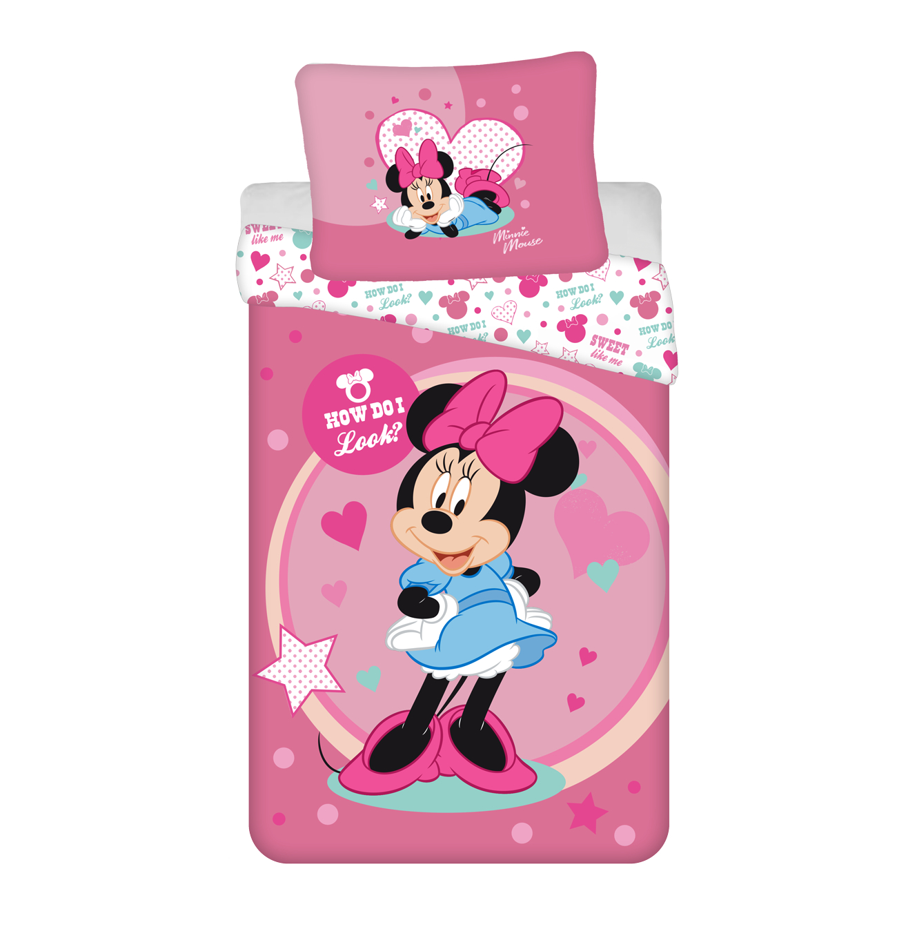 TP Povlečení z mikrovlákna 140x200+70x90 Minnie Sweet like me